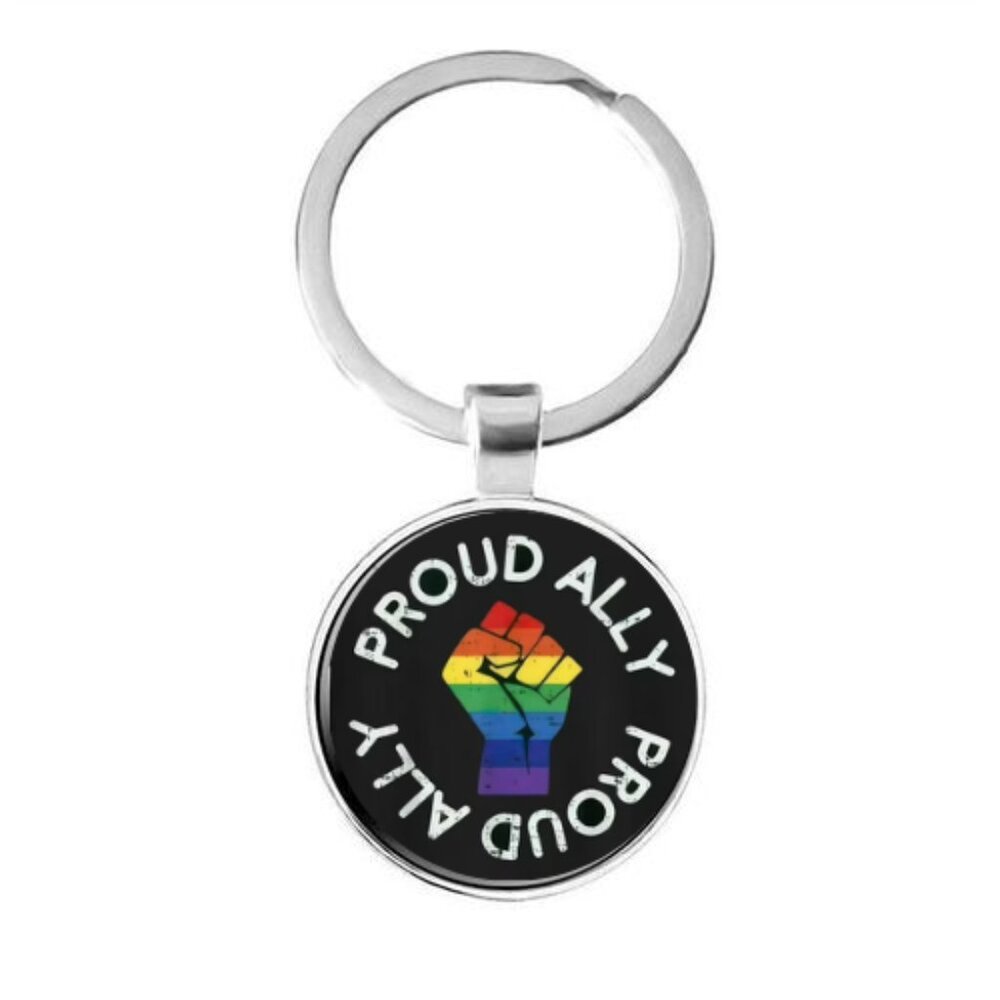 PROUD ALLY CUSTOM KEY RING - Picture 4 of 4